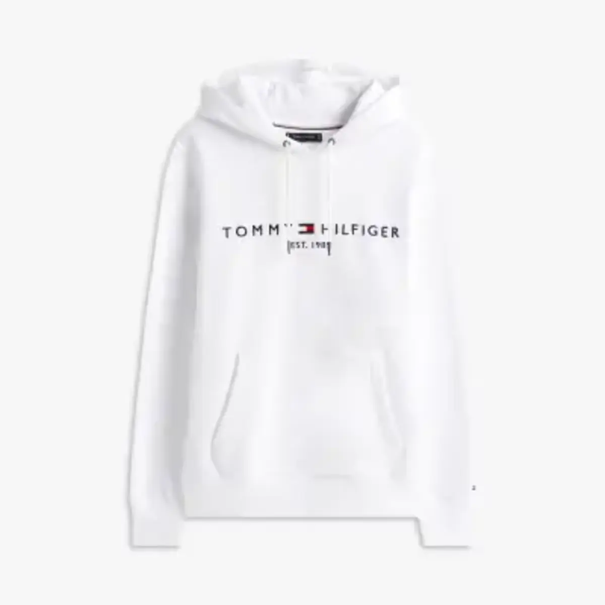 Tommy Hilfiger TOMMY LOGO HOODY, YBR Beyaz Erkek Sweatshirt