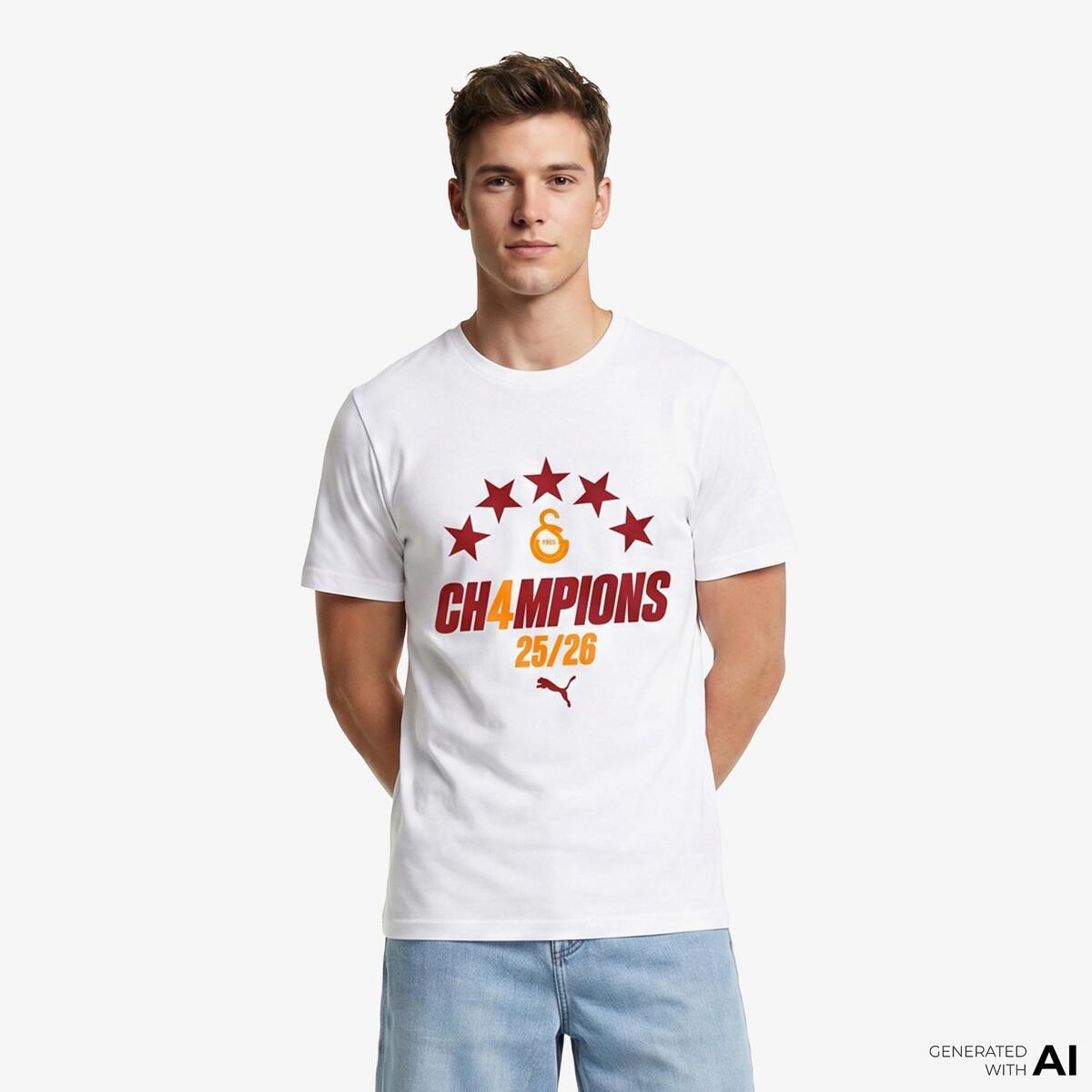 Puma GSK Winners Tee Beyaz Erkek T-Shirt & Polo