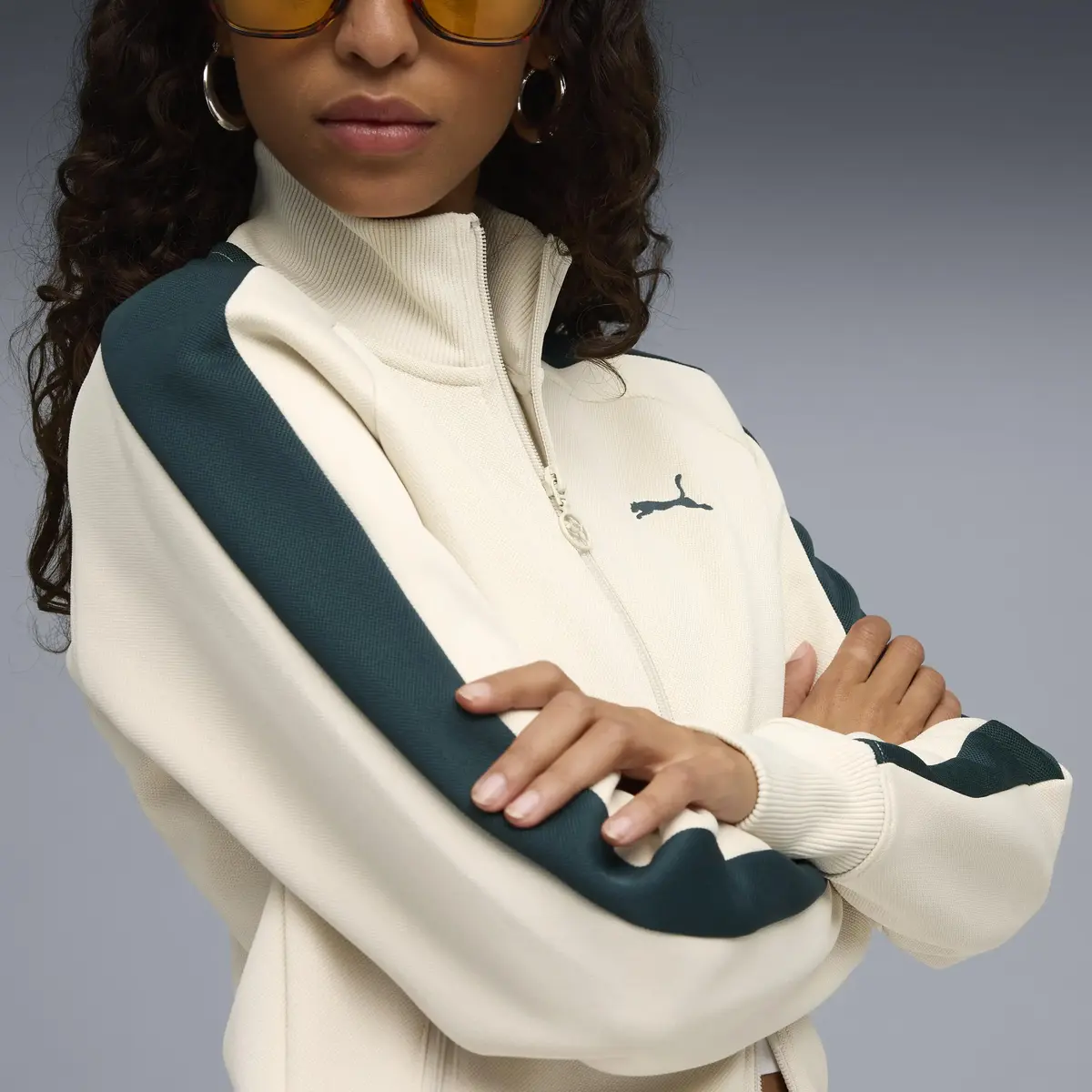 Puma T7 ALWAYS ON Track Jacket Krem Kadın Ceket