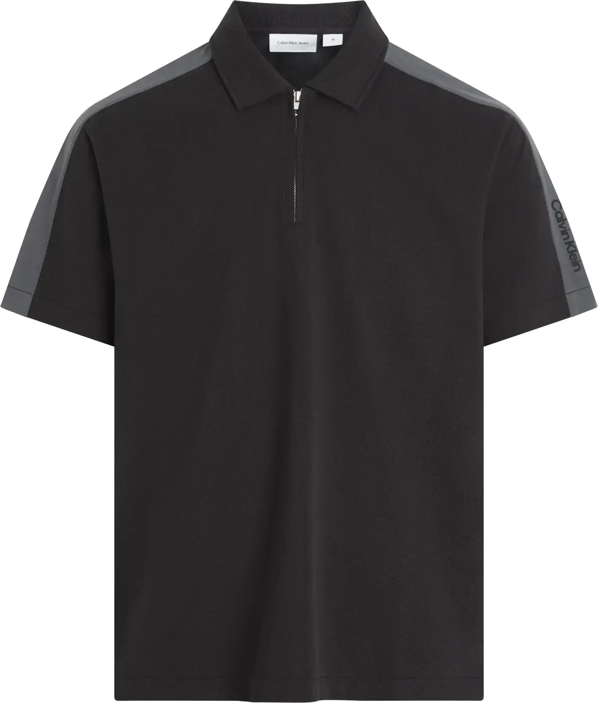 Calvin Klein LOGO TAPE POLO, BEH Siyah Erkek T-Shirt & Polo