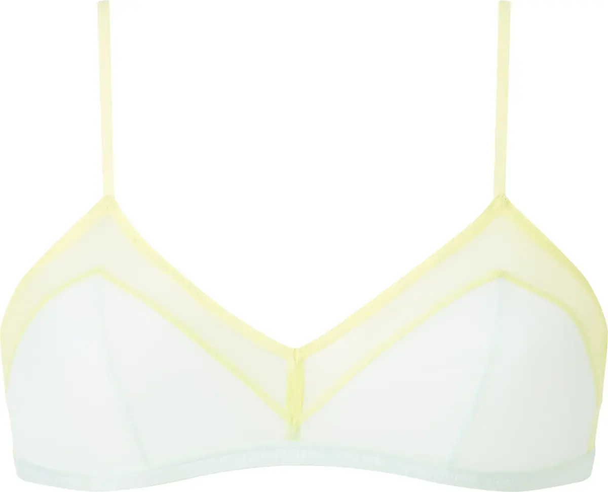 Calvin Klein UNLINED TRIANGLE Kadın Sarı Sütyen
