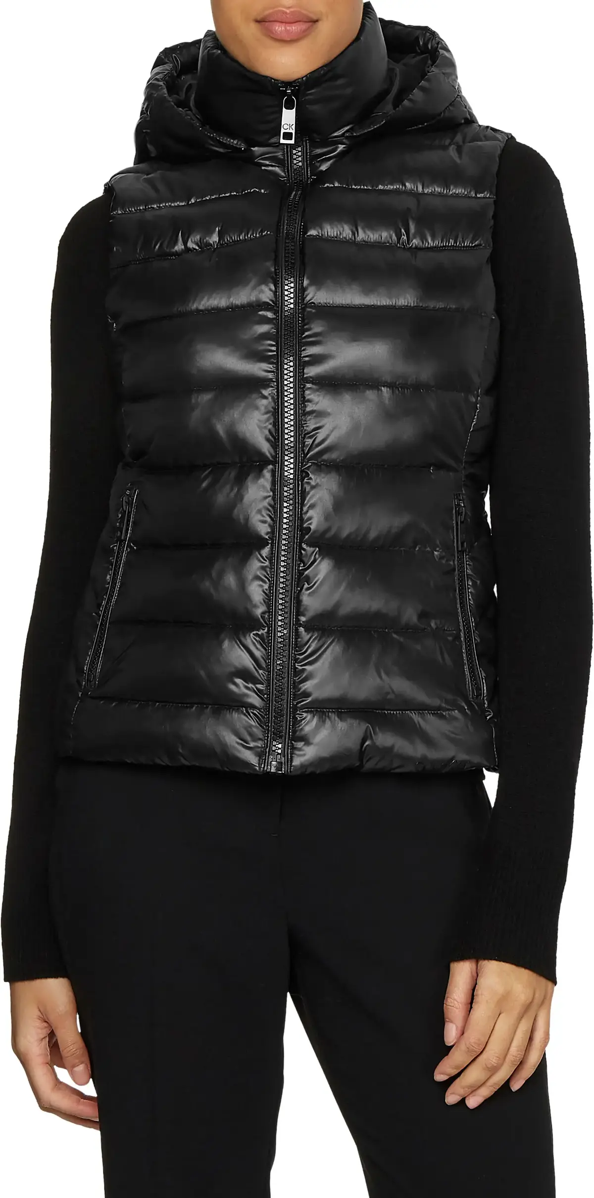 Calvin Klein ESSENTIAL VEST Kadın Siyah Yelek