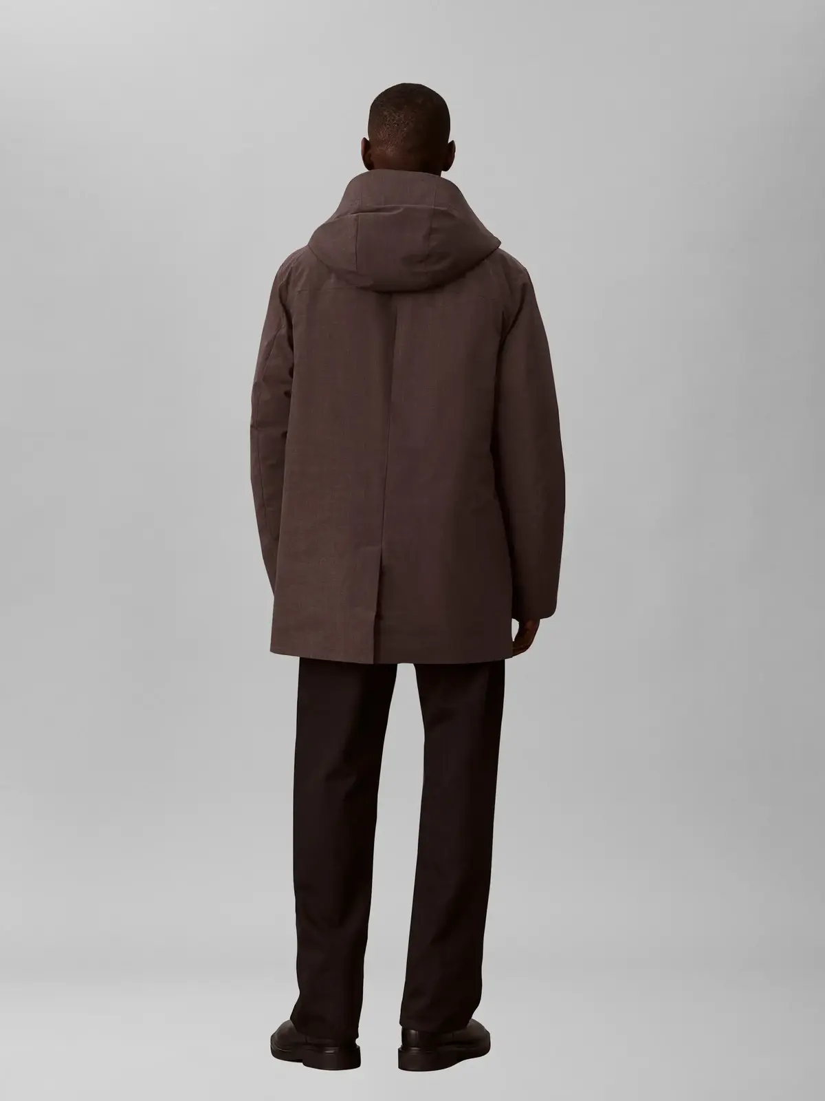 Calvin Klein LS HEATHERED NYLON B, P7I Siyah Erkek Mont