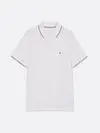 Tommy Hilfiger PERFORMANCE JERSEY R, YBR Beyaz Erkek T-Shirt & Polo