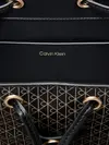 Calvin Klein EMBLEM AOP MINI BACK Siyah Kadın Sırt Çantası