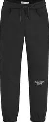 Calvin Klein STACKED LOGO RELAXED Erkek Siyah Eşofman Altı