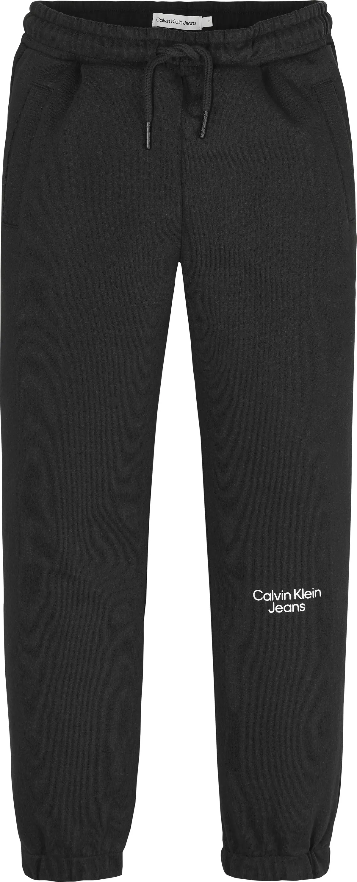 Calvin Klein STACKED LOGO RELAXED Erkek Siyah Eşofman Altı