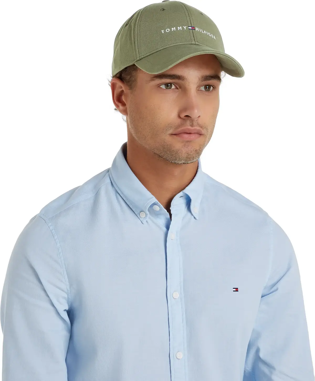 Tommy Hilfiger TH FOUNDATION COTTON Erkek Yeşil Şapka