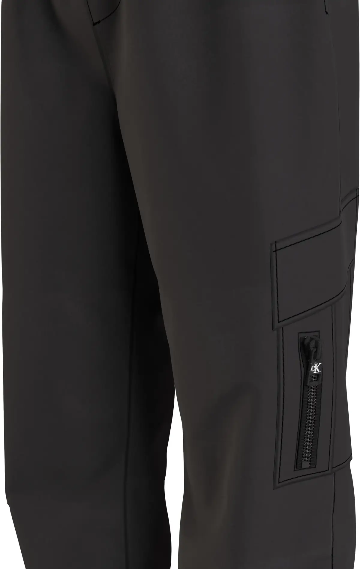 Calvin Klein SOFT TECH CARGO PANT Erkek Siyah Kargo Pantolonu