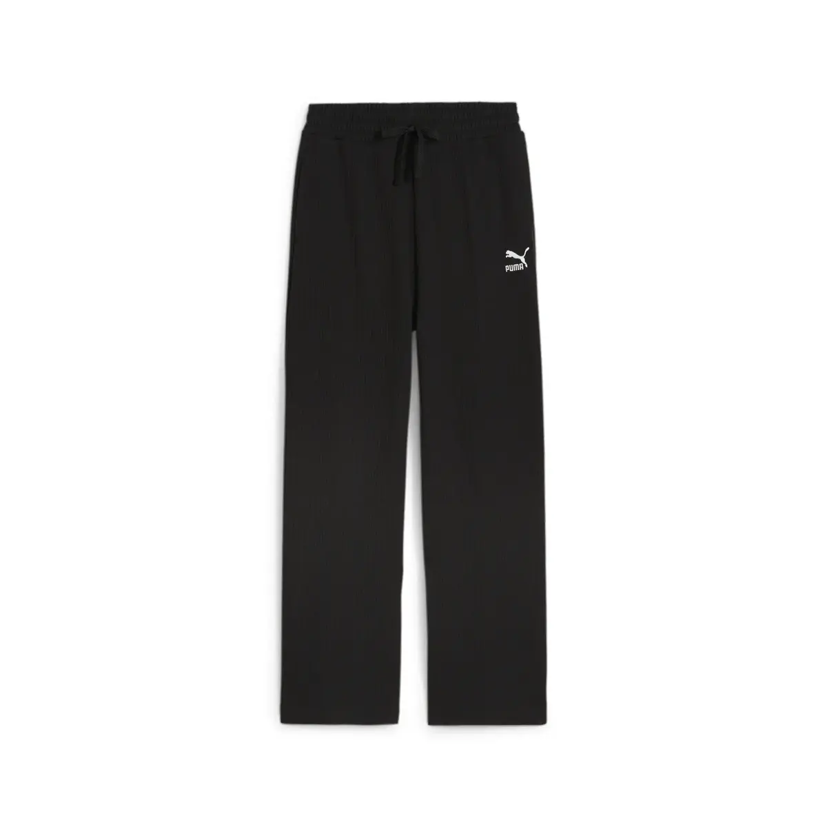 Puma CLASSICS Ribbed Relaxed Pants Siyah Kadın Eşofman Altı