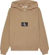 Calvin Klein QUILTED MIX MEDIA HO Erkek Kahverengi Hoodie