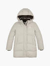 Calvin Klein CK LONG PUFFER COAT Kadın Krem Şişme Mont
