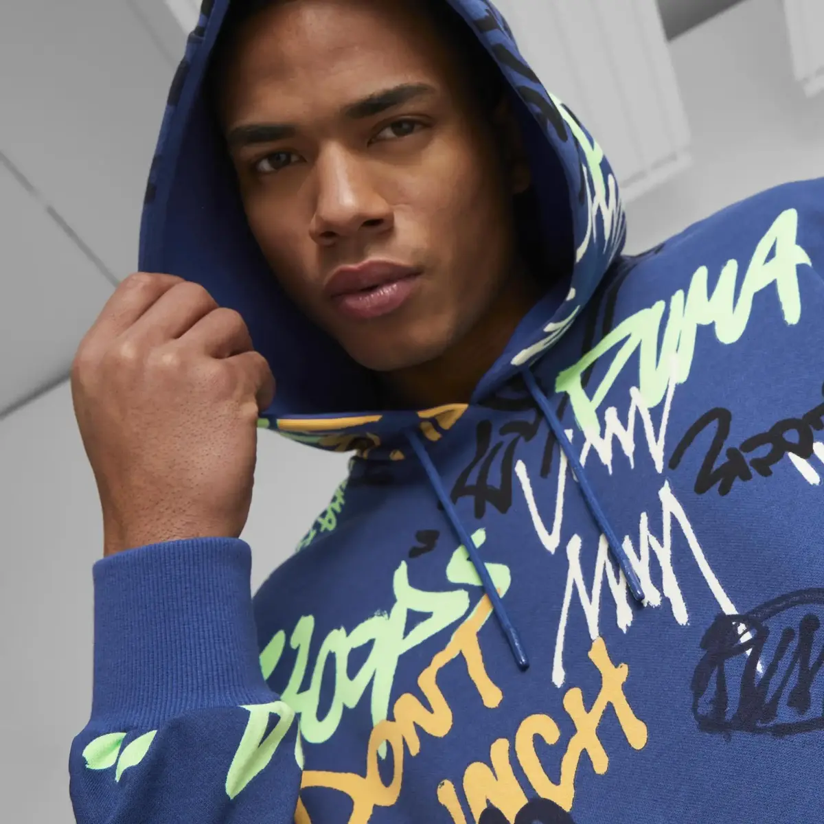 Puma Freestyle Booster Hoodie Clyde Royal-Don Lacivert Erkek Hoodie