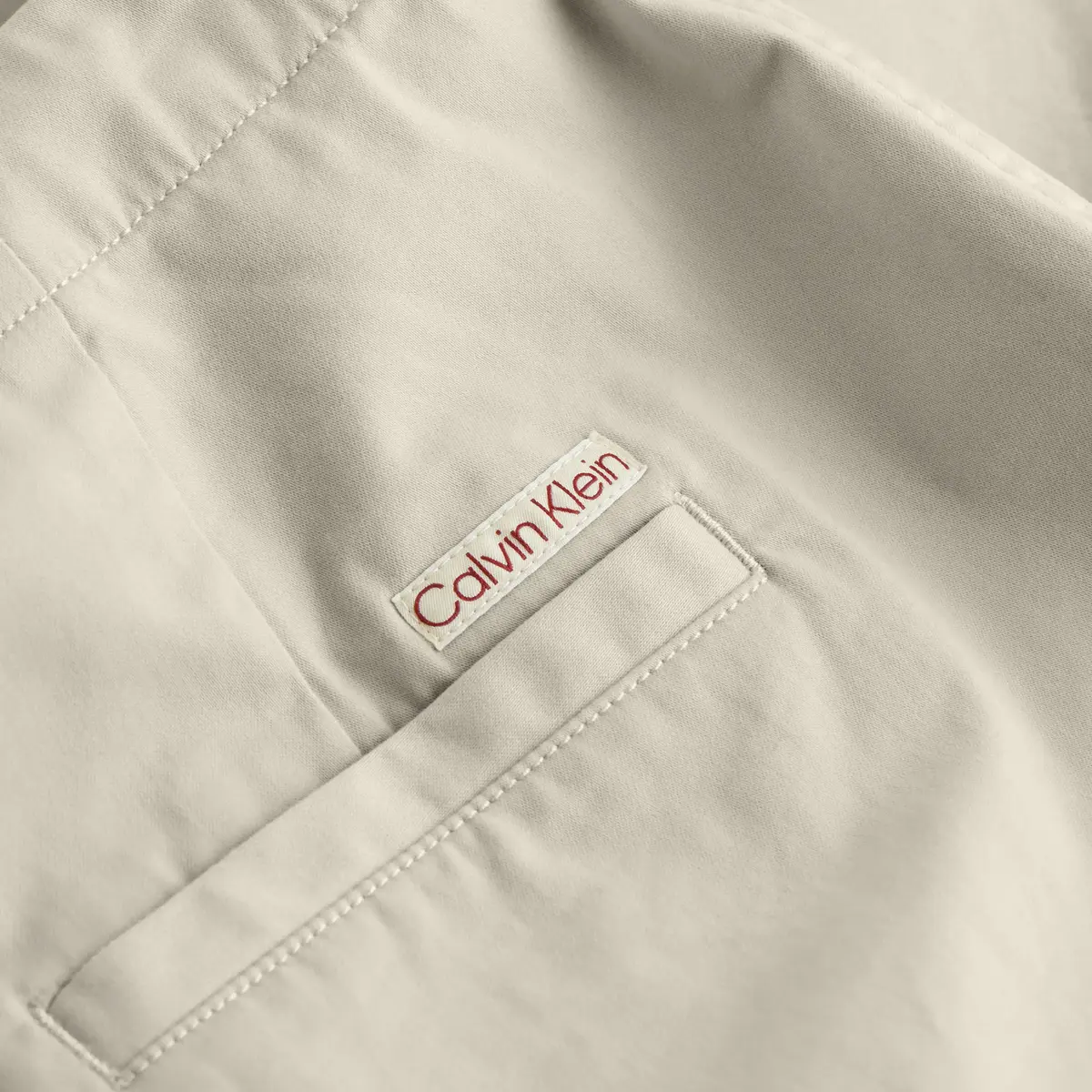Calvin Klein BRUSHED COTTON CARGO Kadın Bej Pantolon