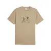 Puma TEAM Graphic Tee Açık Kahve Erkek T-Shirt