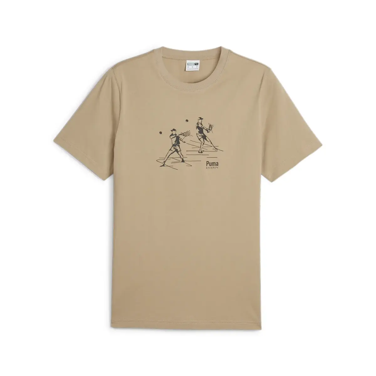Puma TEAM Graphic Tee Açık Kahve Erkek T-Shirt
