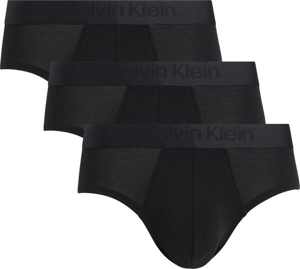Calvin Klein HIP BRIEF 3PK Erkek Siyah Slip Set