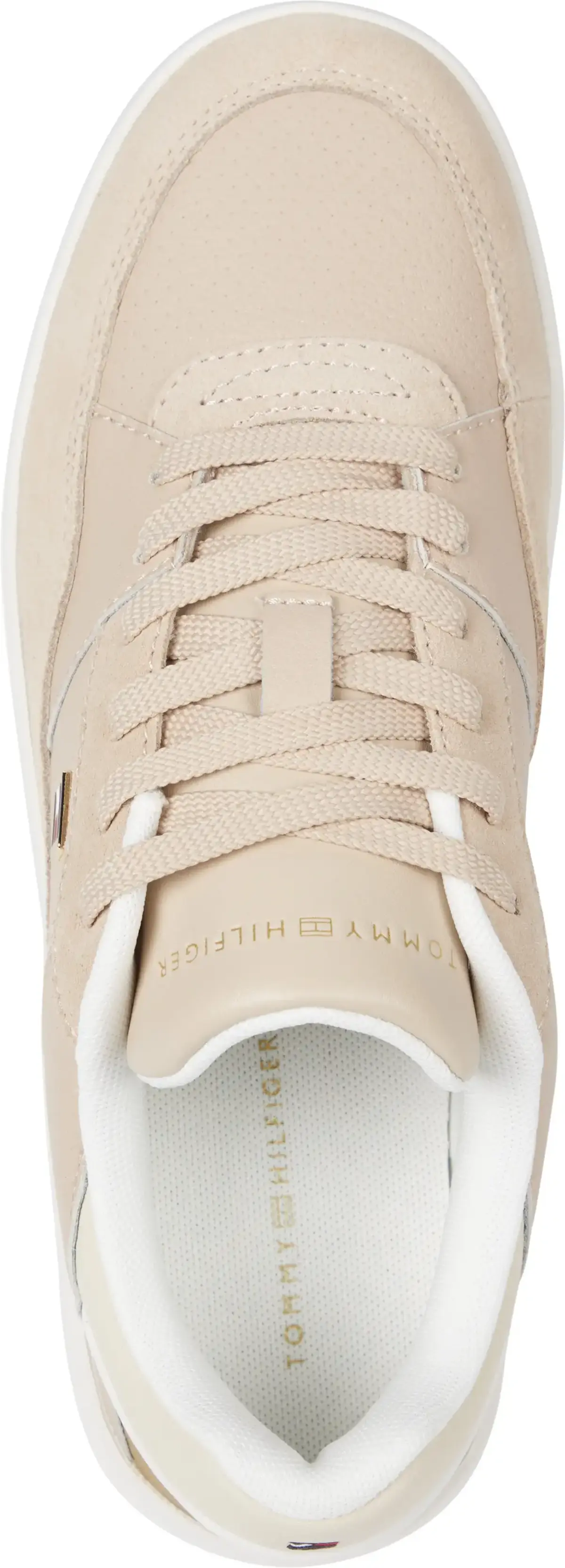 Tommy Hilfiger ESSENT BASKET SNEAKE, TRY Krem Kadın Spor Ayakkabı & Sneaker