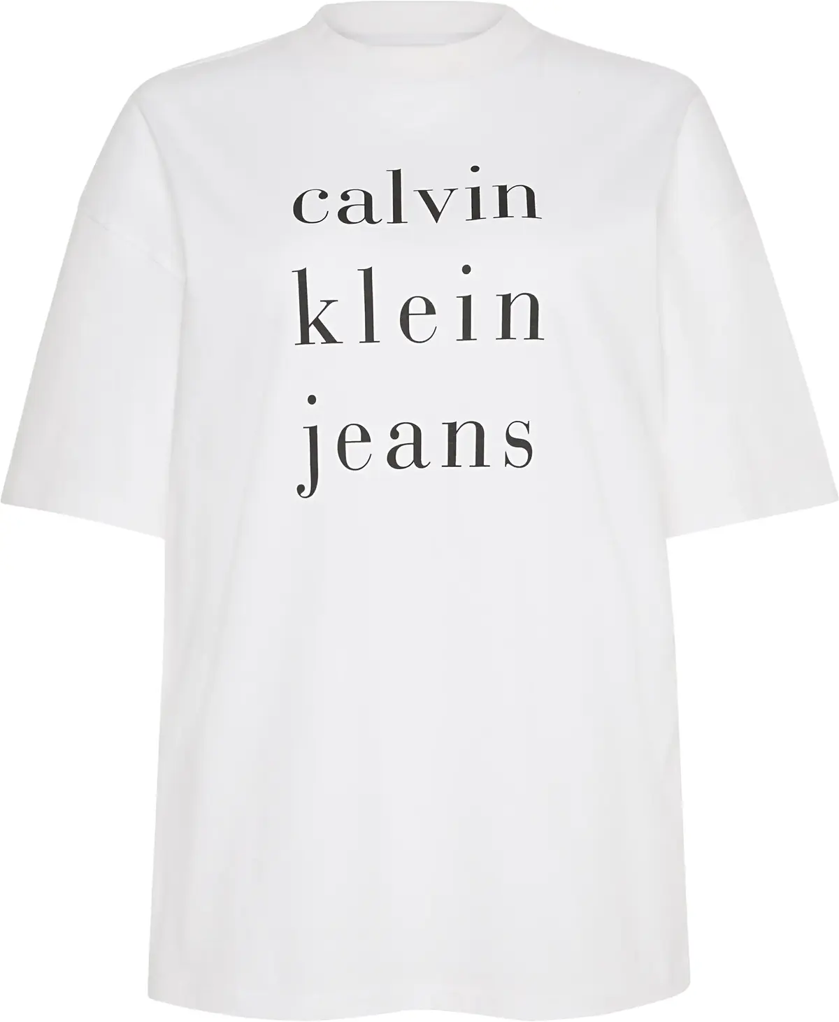 Calvin Klein SS CKJ LOGO TEE, YAA Beyaz Kadın T-Shirt & Polo