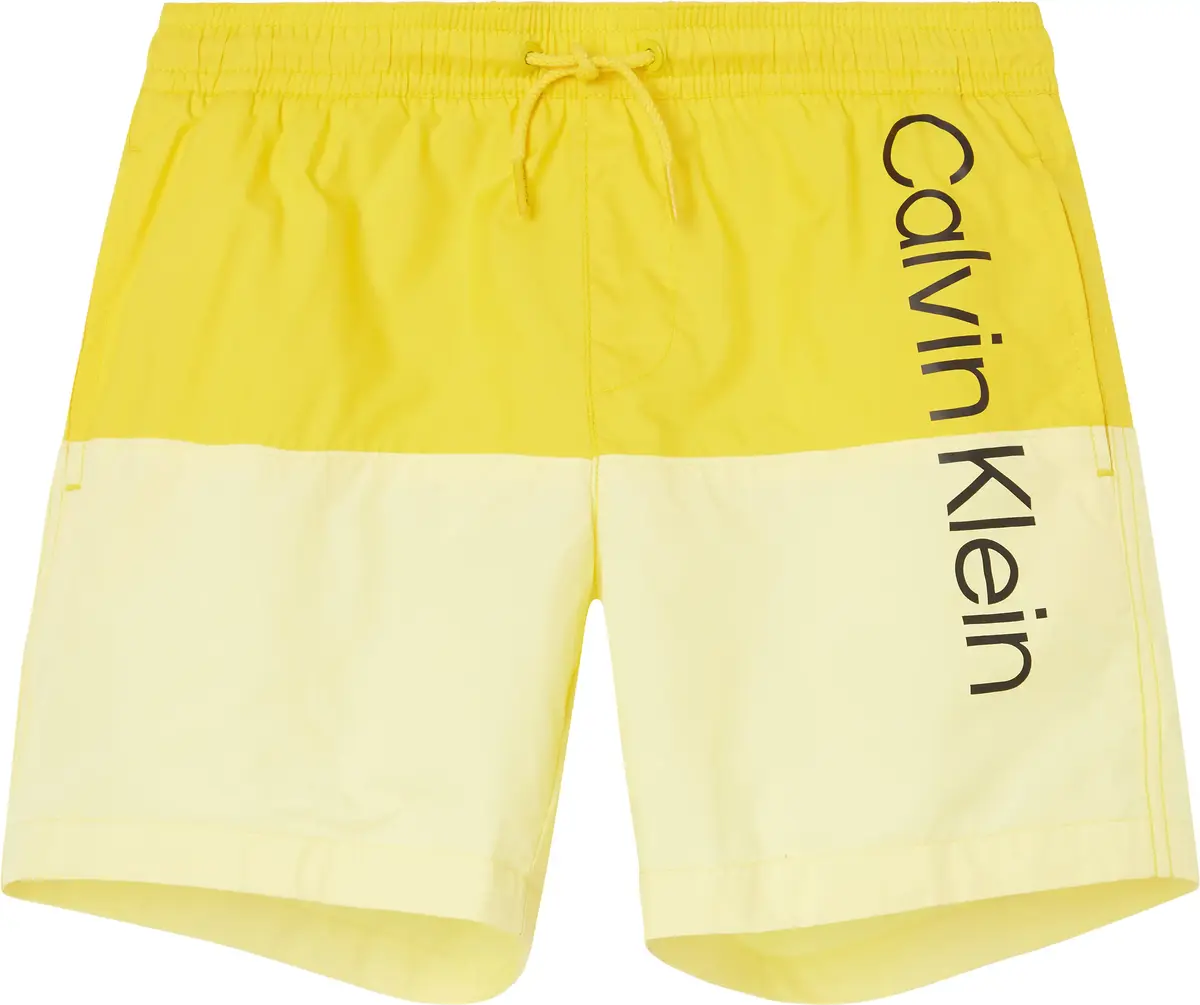 Calvin Klein MEDIUM DRAWSTRING Erkek Sarı Deniz Şortu