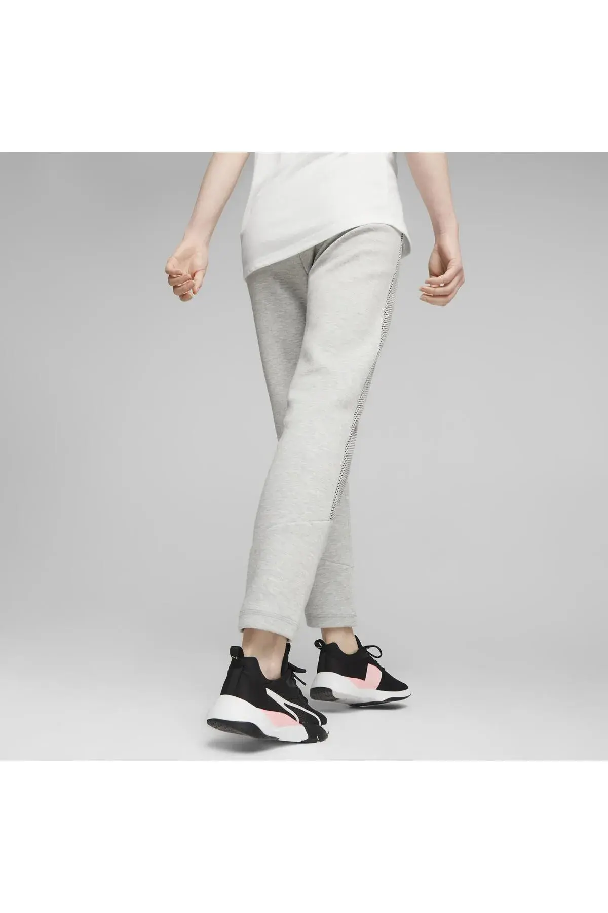 Puma EVOSTRIPE High-Waist Pants Açık Gri Kadın Eşofman Altı