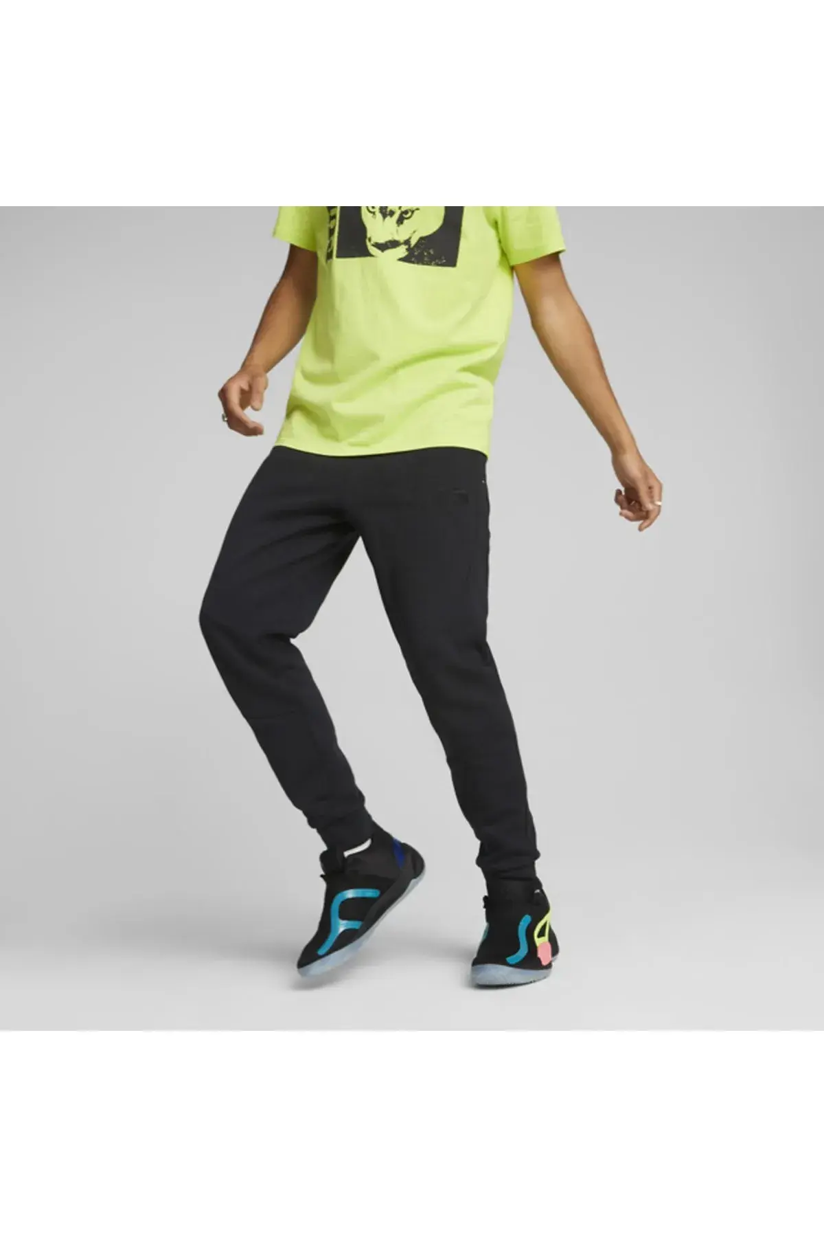 Puma Dime Pant Siyah Erkek Basketbol Eşofman Altı