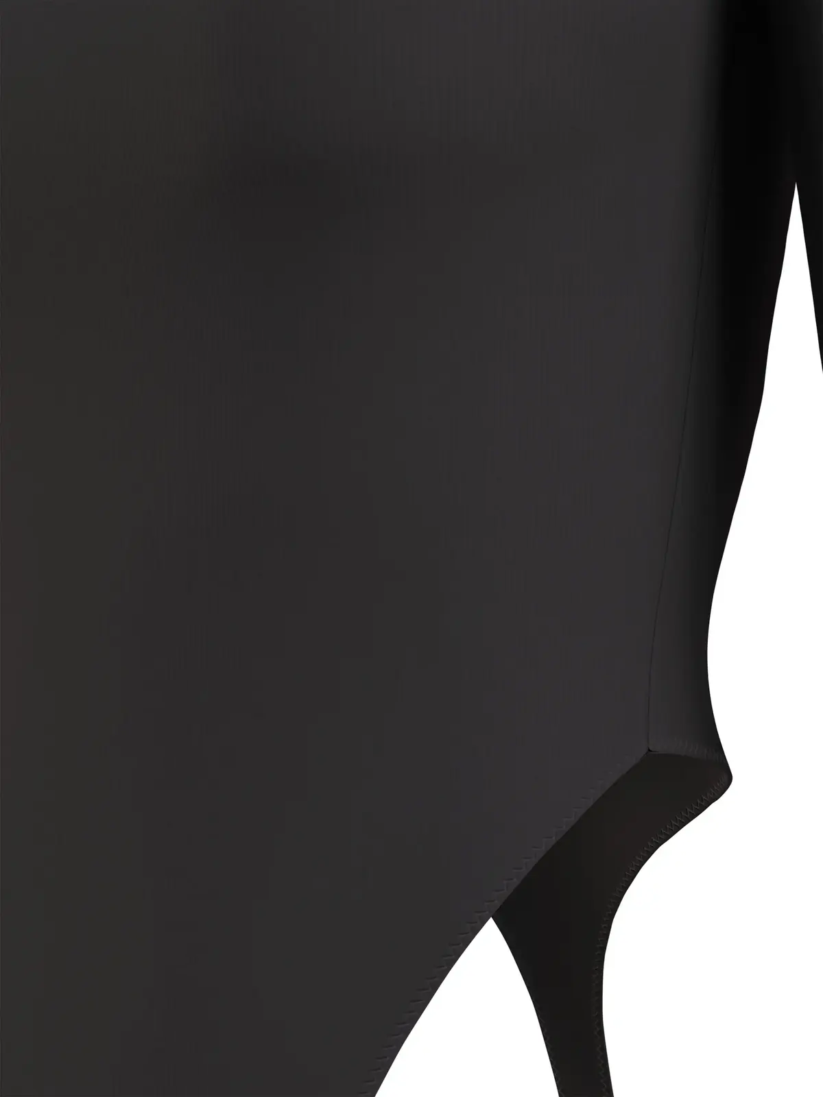 Calvin Klein SQUARE NECK RIB BODY Kadın Siyah T-Shirt