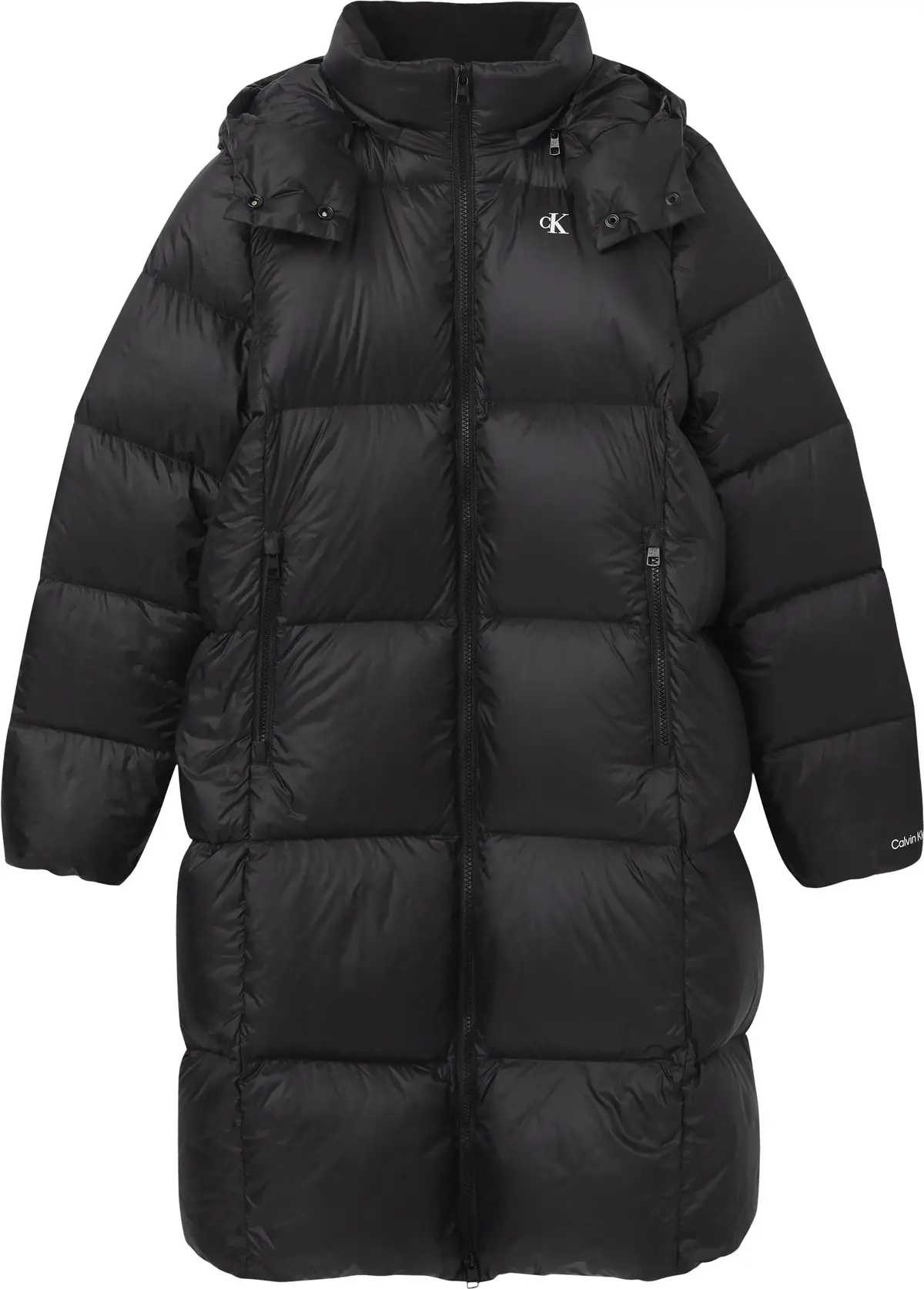 Calvin Klein CK MW DOWN LONG PUFF Kadın Siyah Şişme Mont