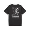PUMA GRAPHICS SKELETON RUN TEE Siyah Erkek T-Shirt