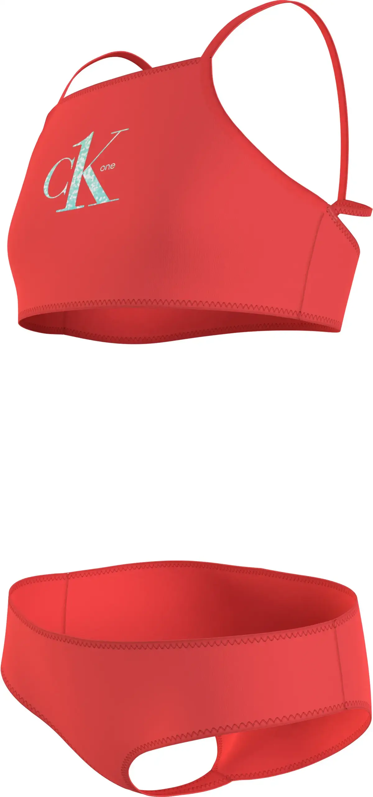 Calvin Klein BRALETTE BIKINI SET Kadın Kırmızı Bikini Takımı