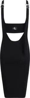 Calvin Klein BACK BUCKLE SWEATER Kadın Siyah Elbise