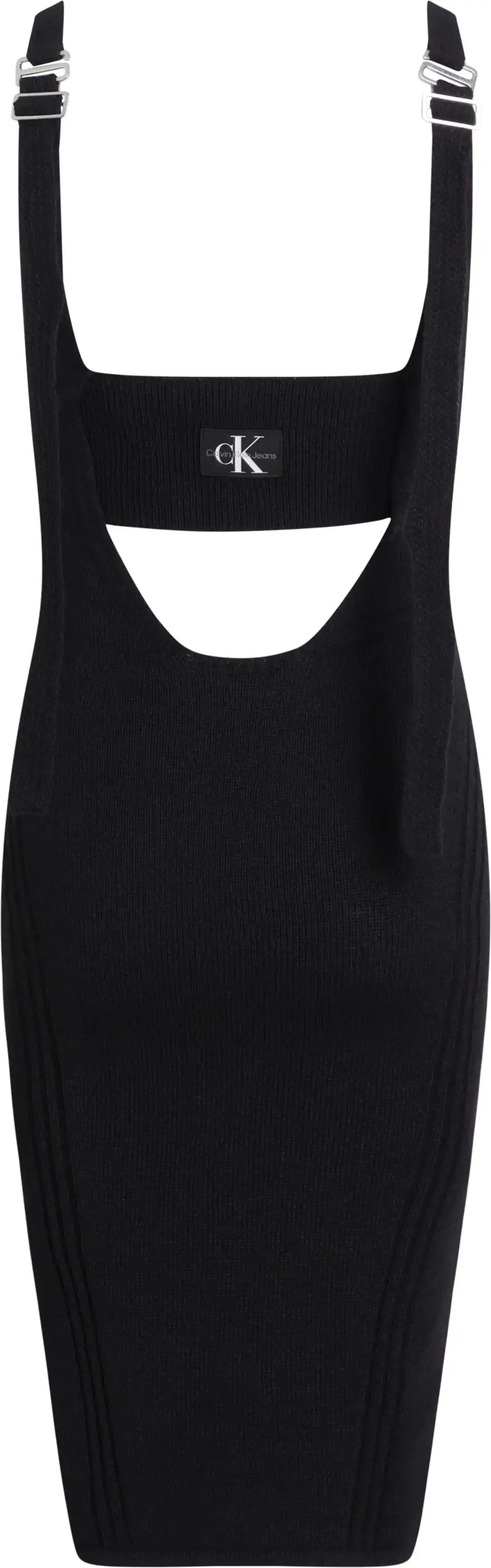 Calvin Klein BACK BUCKLE SWEATER Kadın Siyah Elbise