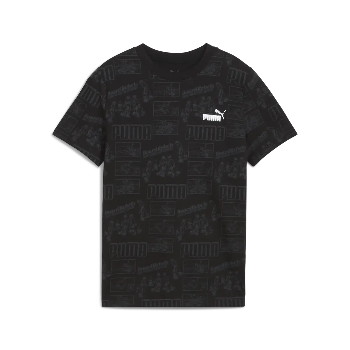Puma MID90S AOP Tee Siyah Unisex T-Shirt & Polo