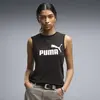 Puma ESS No. 1 Logo Slim Tank Siyah Kadın T-Shirt & Polo