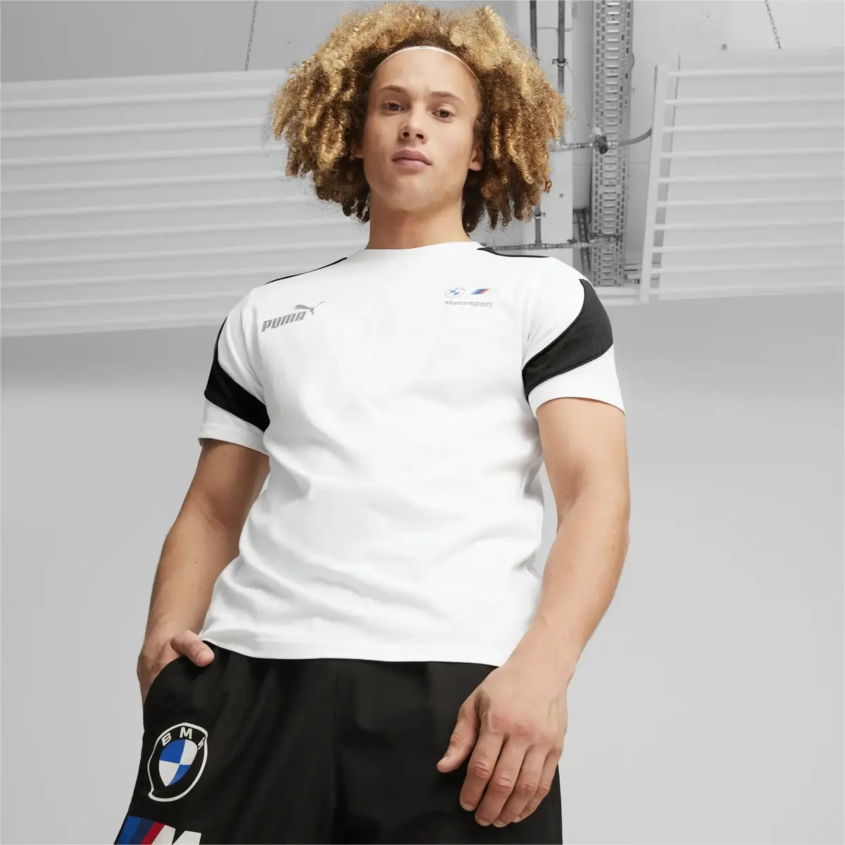 Puma BMW MMS MT7+ Tee Beyaz Erkek T-Shirt
