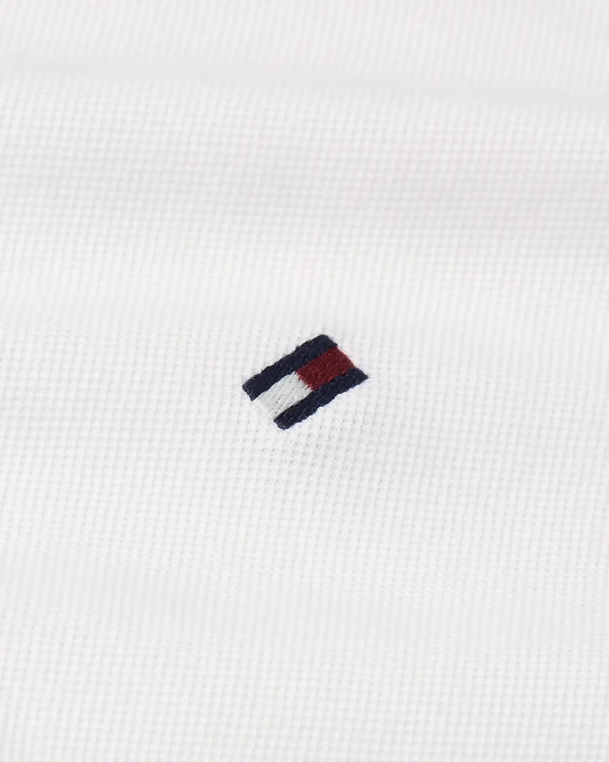 Tommy Hilfiger GLOBAL STRIPE FLAG C, YBR Beyaz Erkek T-Shirt & Polo