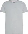 Tommy Hilfiger CORE STRETCH SLIM C- Erkek Gri T-Shirt