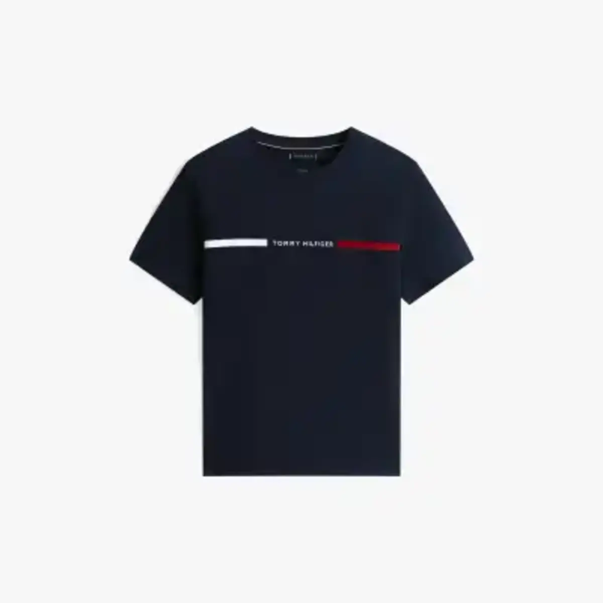 Tommy Hilfiger HILFIGER CHEST INSER, DW5 Siyah Erkek T-Shirt & Polo