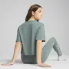 PUMA CLASS Relaxed Crop Tee Yeşil Kadın Crop