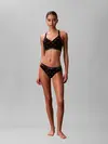 Calvin Klein LIFT BRALETTE CK Logolu Siyah Bralet