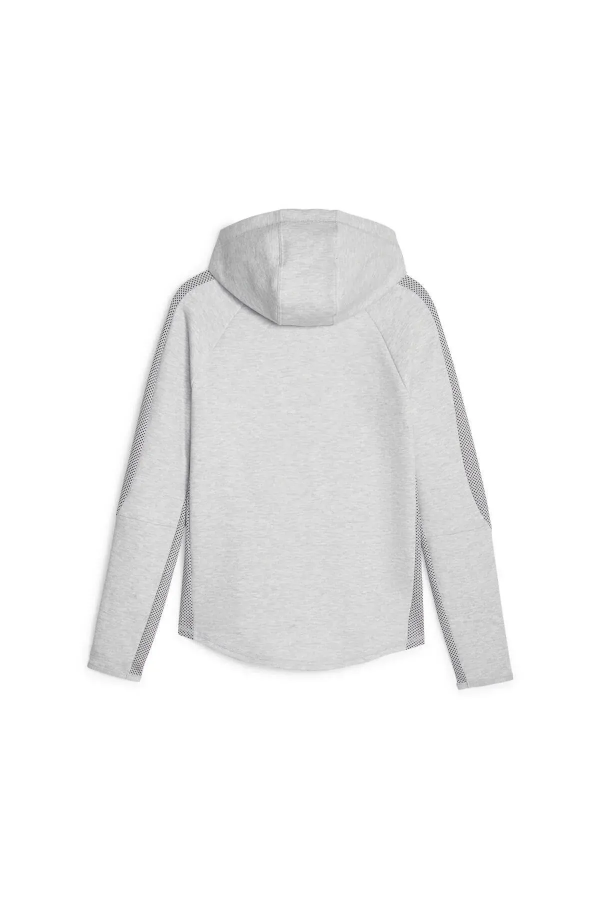 Puma EVOSTRIPE Full-Zip Hoodie Açık Gri Kadın Fermuarlı Hoodie