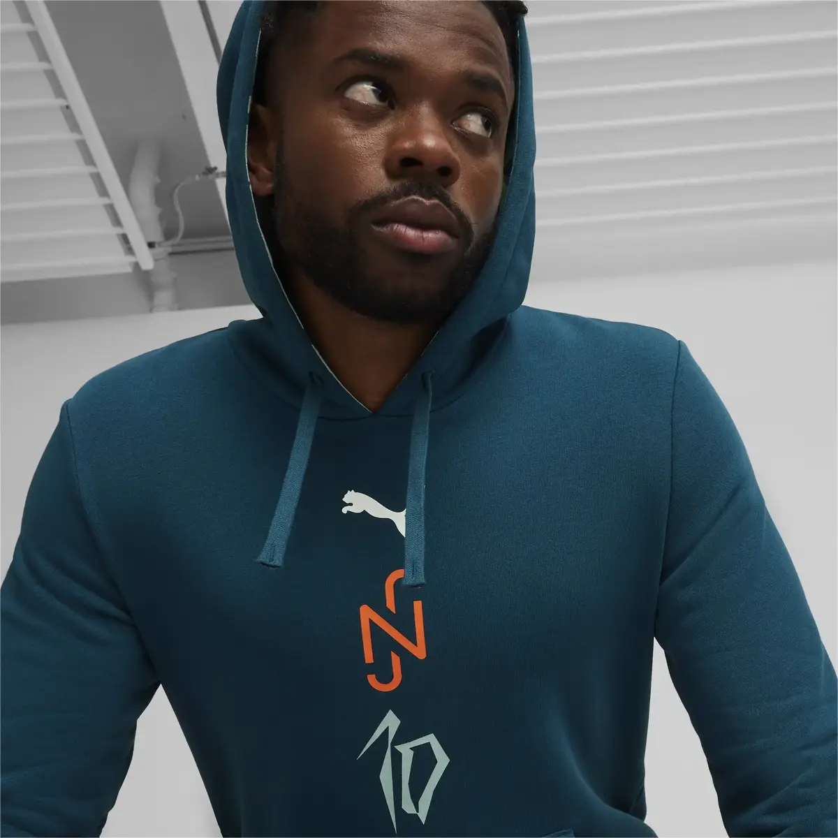 Puma Neymar JR Logo Hoody Lacivert Erkek Sweatshirt