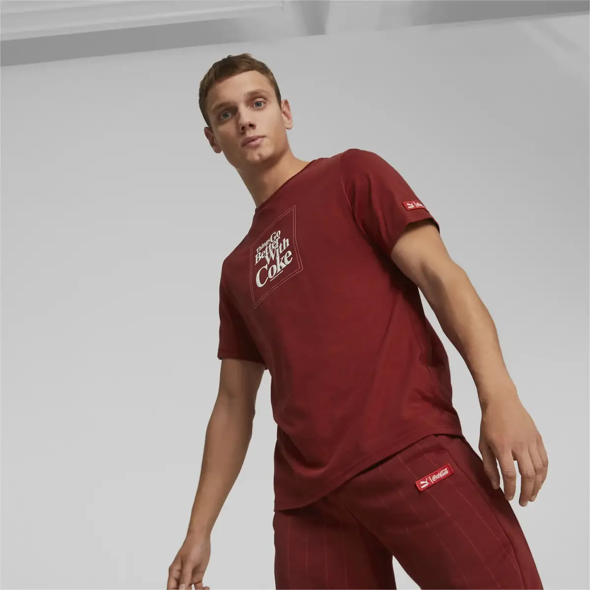 PUMA X COCA COLA Graphic Tee Kırmızı Erkek T-Shirt