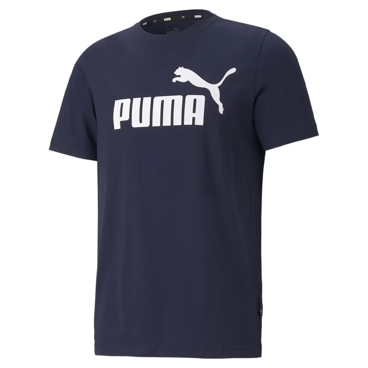 Puma ESS Logo Tee Lacivert Erkek T-Shirt
