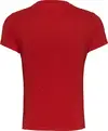 Tommy Hilfiger TJW SLIM LINEAR TEE, XME Kırmızı Kadın T-Shirt & Polo