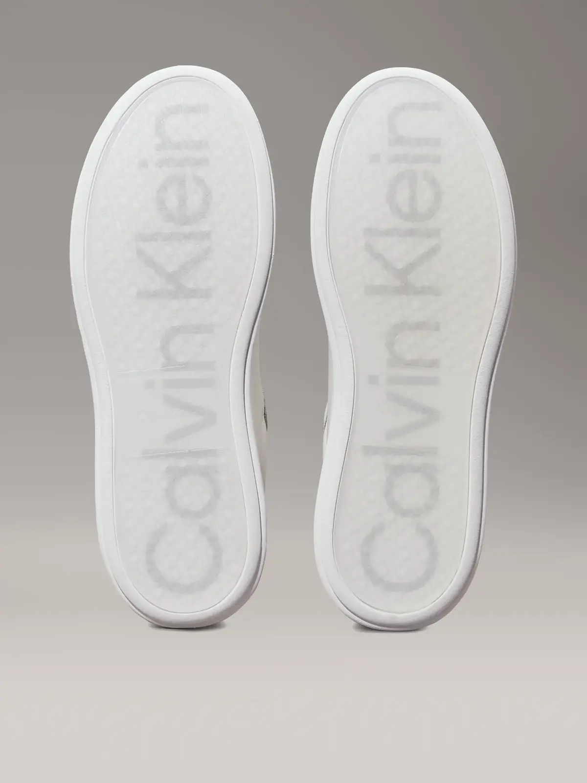 Calvin Klein LOW TOP LACE UP LTH, 0K9 Beyaz Erkek Günlük Spor Ayakkabı