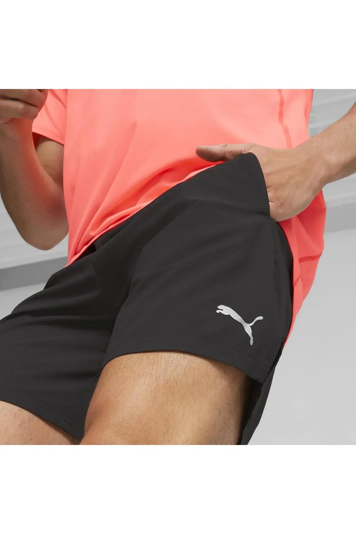 Puma RUN ULTRAWEAVE 7" SHORT Siyah Erkek Şort