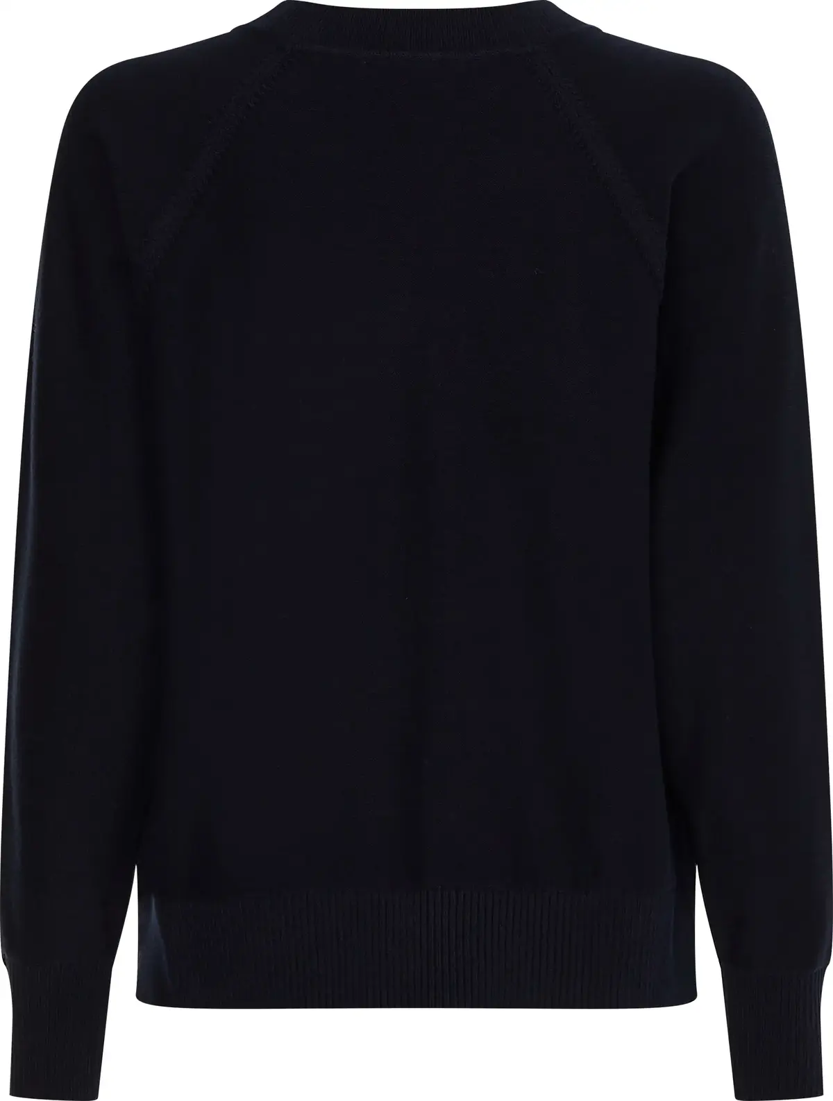 Tommy Hilfiger ORG CO REGULAR FLAG Kadın Siyah Kazak