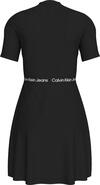 Calvin Klein TAPE MILANO SHORT SL Kadın Siyah Elbise
