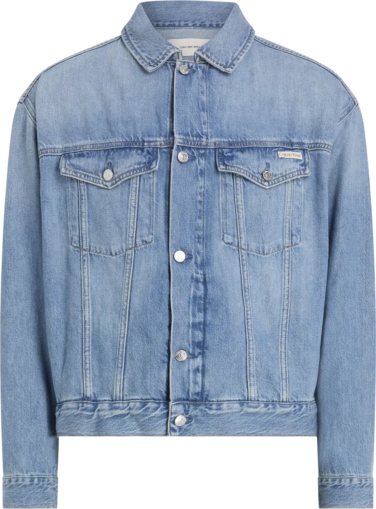 Calvin Klein RELAXED DENIM JACKET, 1A4 Mavi Erkek Kot Ceket